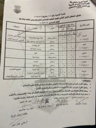 تعليم قنا يقر جداول امتحانات الدور الثاني للصفوف الانتقالية تعليم قنا يقر جداول امتحانات الدور الثاني للصفوف الانتقالية