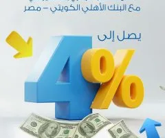 بعائد يومي يصل إلى 4%: معلومات وخصائص حساب التوفير بالدولار من البنك الأهلي الكويتي – مصر