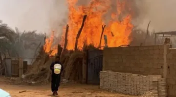 حرائق تجتاح المناطق السكنية في بلدة ليبية وسط مخاوف من وقوع كارثة