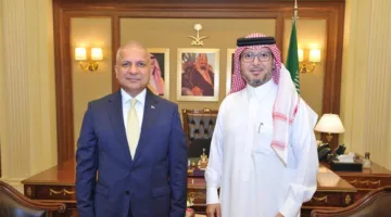 السفير السعودي في لبنان وليد بخاري يلتقي برئيس البعثة العراقية في لبنان