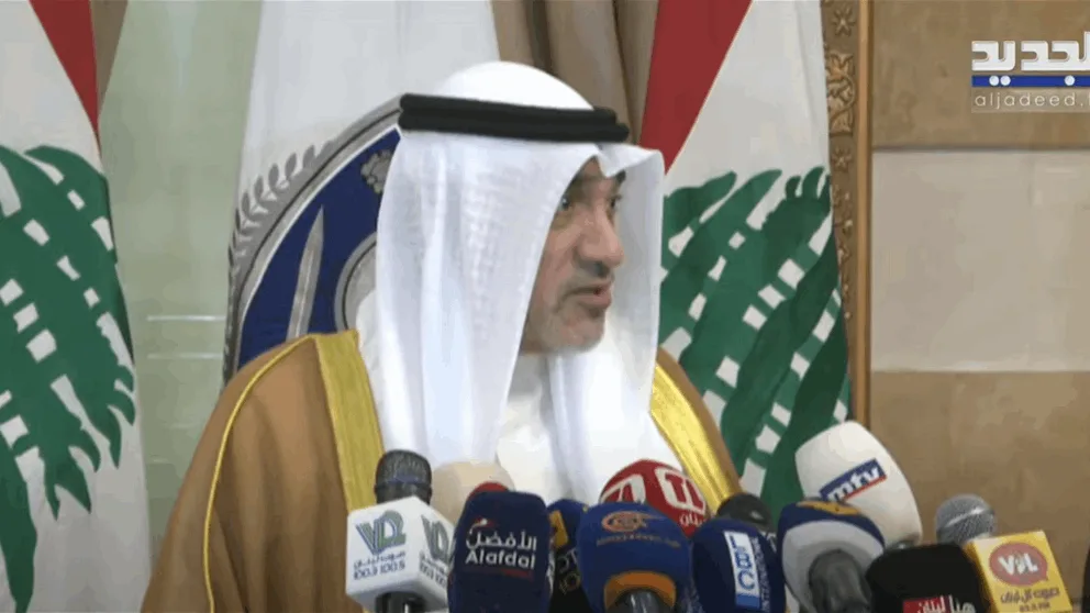 مؤتمر صحفي يجمع وزير الداخلية أحمد الحجار ونظيره الكويتي مؤتمر صحفي يجمع وزير الداخلية أحمد الحجار ونظيره الكويتي
