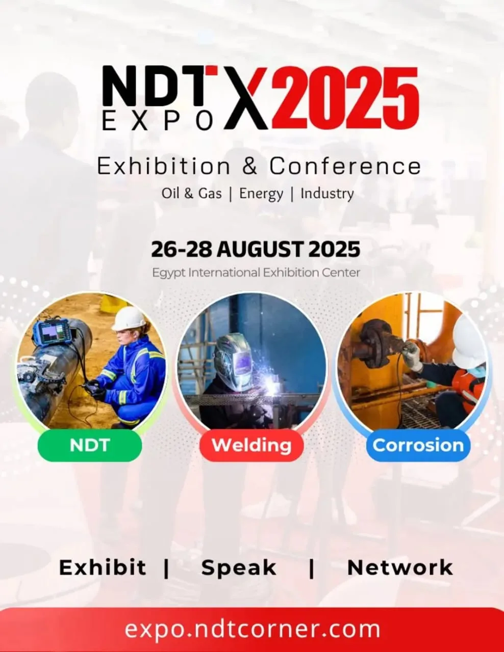 معرض NDT X للتفتيش الهندسي واللحام يبدأ في القاهرة الشهر القادم