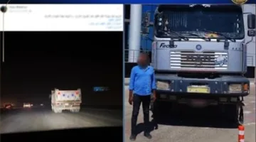 الجهات الأمنية تقبض على سائق شاحنة متهور على الدائري المتجه نحو الواحات بدون رخصة قيادة