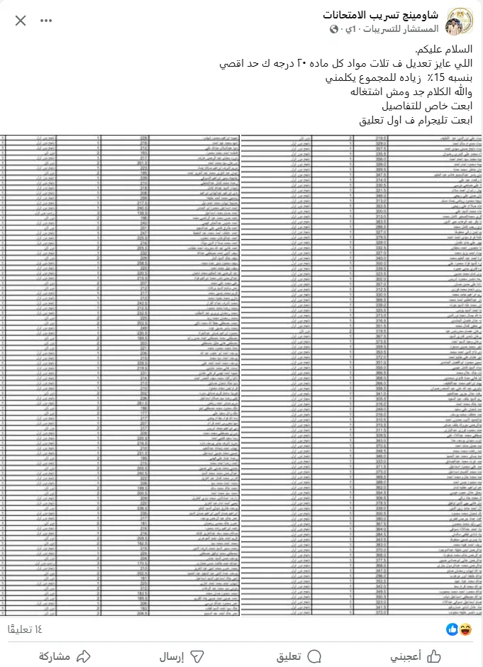 نتائج الثانوية العامة 2025: شاومينج يثير الجدل بادعاء تغييرها في مراكز التصحيح