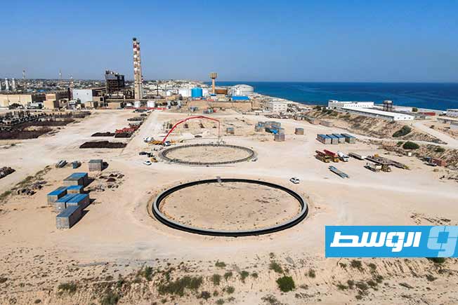 الأعمال المدنية لتنفيذ مشروع محطة كهرباء غرب طرابلس البخارية. (الشركة العامة للكهرباء)