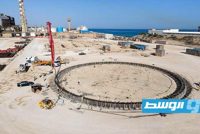 الأعمال المدنية لتنفيذ مشروع محطة كهرباء غرب طرابلس البخارية. (الشركة العامة للكهرباء)
