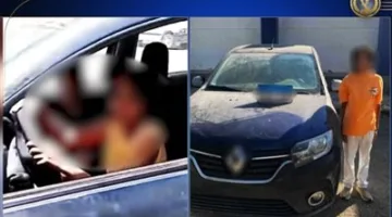طفل يقود سيارة بلا لوحات أمامية في بني سويف الجديدة، مما يعرض حياة الناس للخطر.