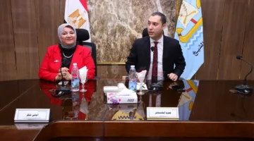 اجتماع لمناقشة خطة تطبيق الهوية البصرية في كفر الشيخ