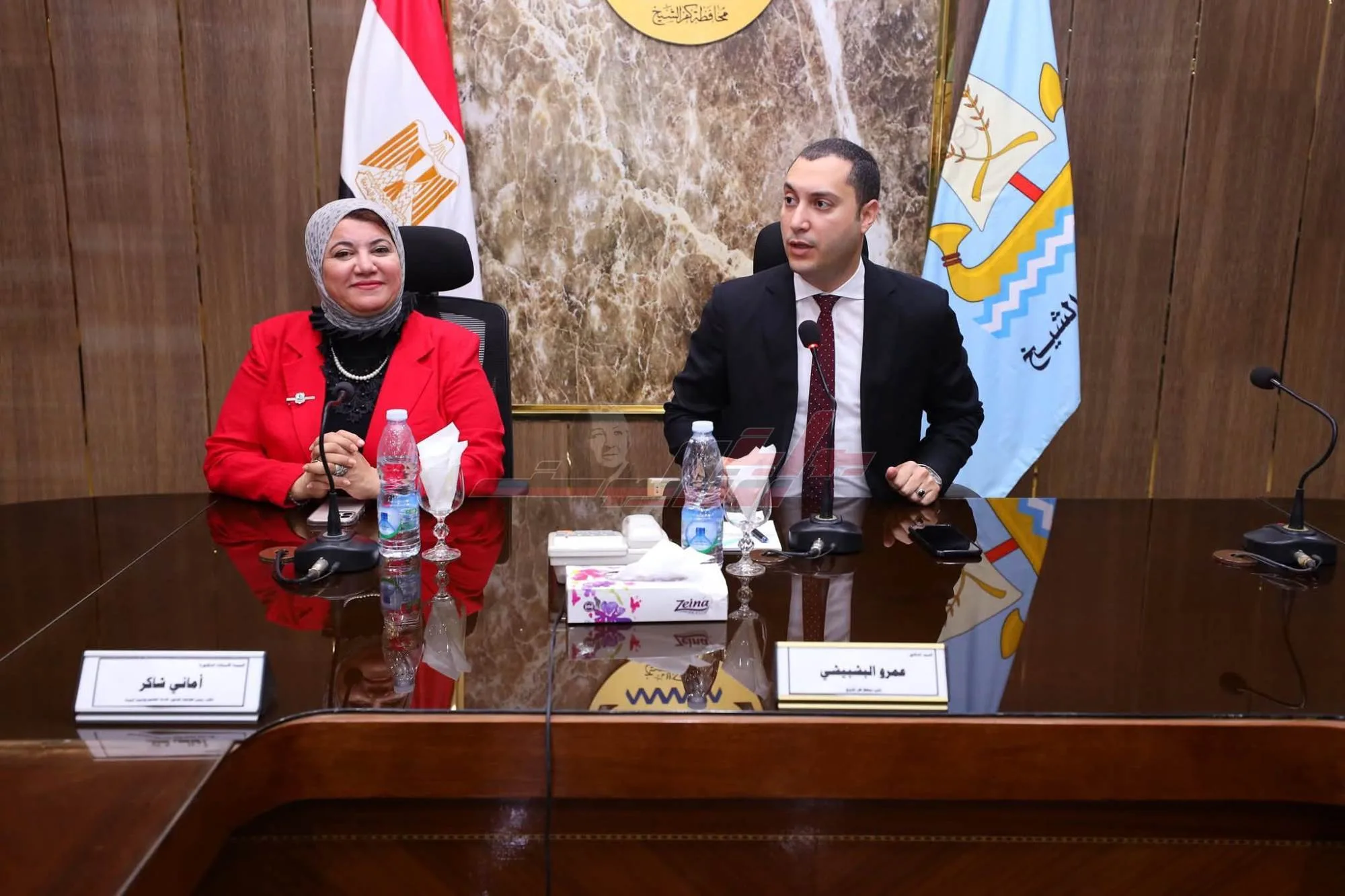 اجتماع لمناقشة خطة تطبيق الهوية البصرية في كفر الشيخ
