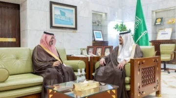 نائب أمير الرياض يرحب بالأمير ناصر بن محمد بن جلوي