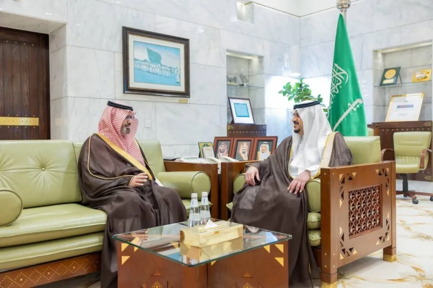 نائب أمير الرياض يرحب بالأمير ناصر بن محمد بن جلوي