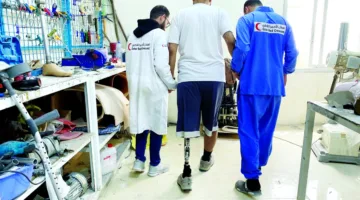 الهلال الأحمر يعزز مركز صناعة الأطراف الصناعية في إدلب