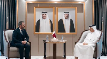 وزير الدولة للشؤون الخارجية يلتقي بالمسؤول المؤقت في سفارة مقدونيا الشمالية
