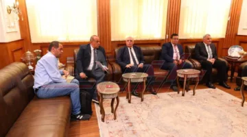 مسؤول المركز الوطني لتخطيط استخدام الأراضي يزور كفر الشيخ