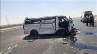 مقتل شخص وجرح 12 نتيجة انقلاب ميكروباص على الطريق الإقليمي