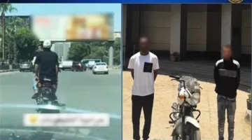 إلقاء القبض على شخصين بعد انتشار فيديو يحذر من دراجة نارية تحمل لوحات مغطاة في شوارع القاهرة