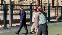 رئيس جامعة حلوان يقوم بزيارة تفقدية لاختبارات القدرات في كلية علوم الرياضة للذكور