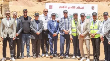 مجلس إدارة الأهلي يزور موقع حفر مشروع الاستاد بحضور شركتي القلعة الحمراء والمرافق الرياضية.