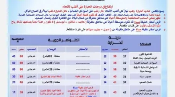 أمطار متوقعة في هذه المناطق | إعلان عاجل من هيئة الأرصاد بشأن الطقس اليوم الأربعاء 16 يوليو 2025