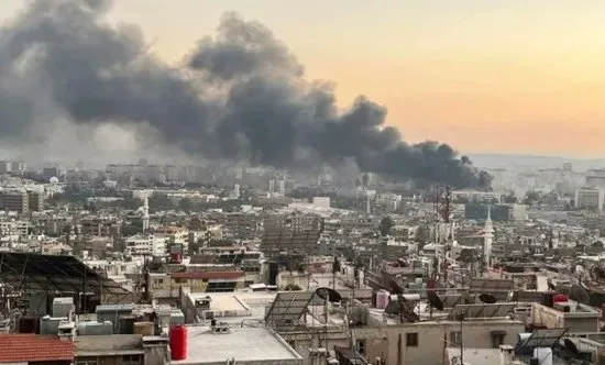غارات جوية من الكيان الإسرائيلي على أهداف في العاصمة السورية دمشق غارات جوية من الكيان الإسرائيلي على أهداف في العاصمة السورية دمشق