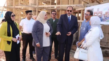 محافظ سوهاج يقوم بجولة تفقدية لمتابعة تحديث وتطوير البوابة الغربية للمدينة.