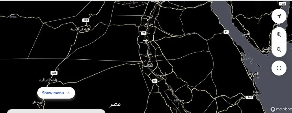 خريطة السحب من موقع Weather.com (The Weather Channel)