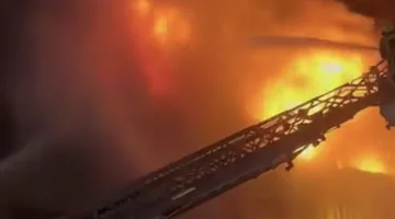 حريق ضخم في هايبر ماركت الكوت ووقوع وفيات وإصابات بين المواطنين