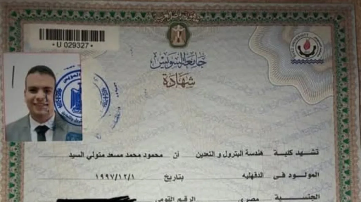 شهادة يُعرض عليها للبيع: رحلة محمود مسعد وكيف غمره الظلم في قلبه شهادة يُعرض عليها للبيع: رحلة محمود مسعد وكيف غمره الظلم في قلبه