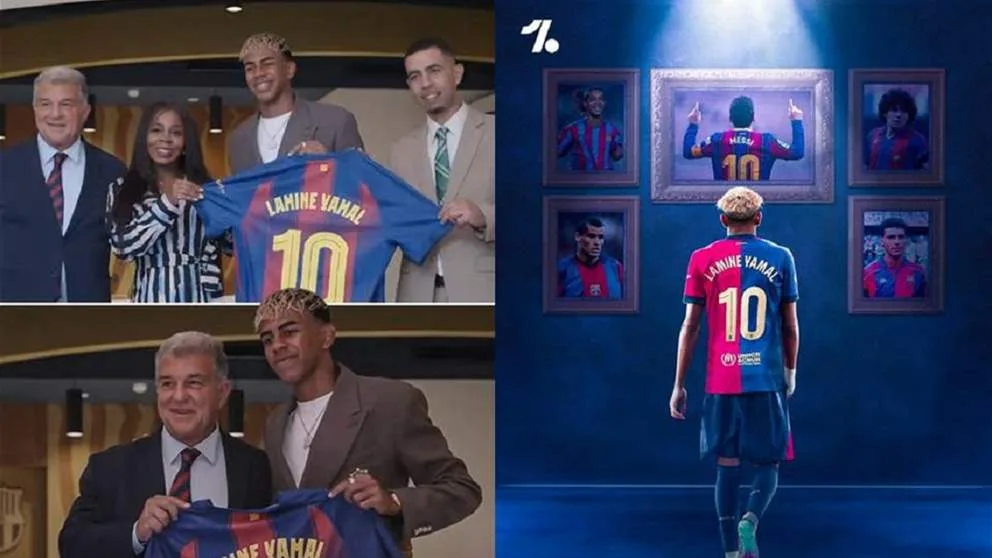 فيديو – يامال يرفع علم الرقم 10 ويعد بالمزيد من الإنجازات فيديو – يامال يرفع علم الرقم 10 ويعد بالمزيد من الإنجازات