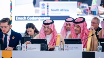 وزير المالية يقود وفد المملكة في الاجتماع الثالث لوزراء المالية ومحافظي البنوك المركزية لمجموعة العشرين برئاسة جنوب أفريقيا