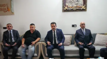 السوداني يلتقي بأسرة أحد ضحايا حريق الكوت