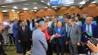 رئيس جامعة كفر الشيخ يستقبل كامل الوزير لحضور مناقشة رسالة الدكتوراه.