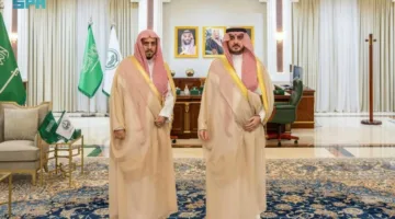 أمير الجوف يلتقي مدير فرع وزارة الشؤون الإسلامية في المنطقة