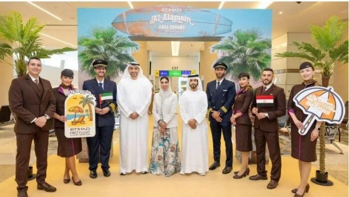«الاتحاد للطيران» الإماراتية تبدأ تشغيل رحلاتها إلى مدينة العلمين «الاتحاد للطيران» الإماراتية تبدأ تشغيل رحلاتها إلى مدينة العلمين