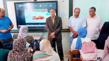 مدير تعليم سيدي سالم يزور تدريبات تحسين التعليم لمعلمي اللغة العربية