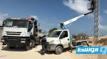 شركة الكهرباء: تحسين كفاءة الشبكة في منطقة غرب مصراتة