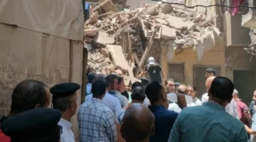 Collapse of a three-story building in the coastal area and rescue of injured individuals.