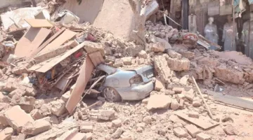 إصابة أربعة أفراد جراء انهيار جزئي في مبنى بالساحل بشبرا