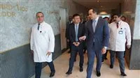 رئيس “الرعاية الصحية” ونائب رئيس “هواوي” العالمية يطلقان تفعيل تكنولوجيا الجيل الخامس في مجمع السويس الطبي