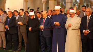 وزير الأوقاف وإمام الجمهورية يشاركان في صلاة الجمعة بجامع سيدي إبراهيم الدسوقي