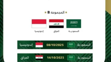 نتائج قرعة ملحق التصفيات الآسيوية: الأخضر يواجه العراق وإندونيسيا في مباريات مثيرة