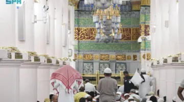 1.9 مليون زائر لأداء الصلاة في الروضة الشريفة خلال موسم حج 1446هـ