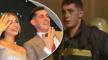 الضابط نور امتياز، بطل إطفاء حريق سنترال رمسيس، يحتفل بخطوبته
