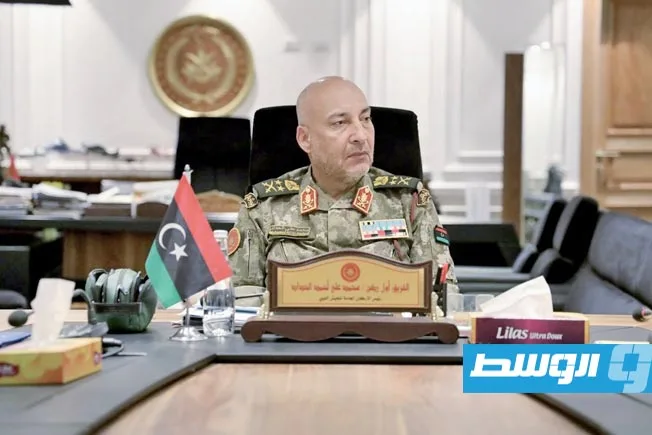 قيادة الأركان: اجتماع لبحث قضايا الحدود البحرية في ليبيا قيادة الأركان: اجتماع لبحث قضايا الحدود البحرية في ليبيا