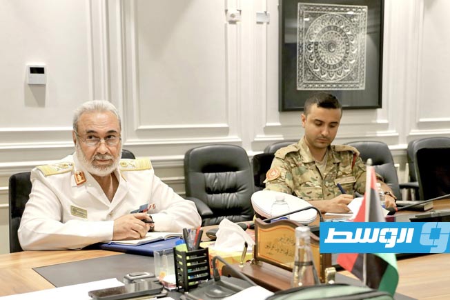 من لقاء الحداد مع الملحق العسكري اليوناني، 18 يوليو 2025. (رئاسة الأركان)