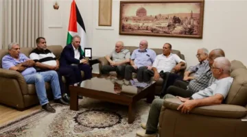 لجنة المتابعة المركزية للجان الشعبية الفلسطينية تقوم بزيارة وداعية للسفير دبور