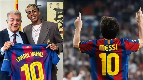 5 أسباب تجعل برشلونة يخصص القميص رقم “10” ليايمين لامال 5 أسباب تجعل برشلونة يخصص القميص رقم “10” ليايمين لامال