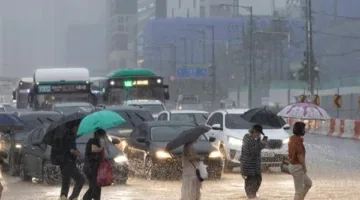 استمرار تساقط الأمطار الغزيرة في كوريا الجنوبية رغم الخسائر البشرية والمادية