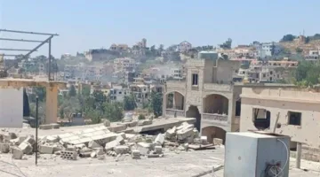 صعود مواطن نتيجة غارة في مطل الجبل بالخيام