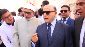 محافظ كفر الشيخ ورئيس جامعة الأزهر يزوران القافلة الطبية في سنهور المدينة